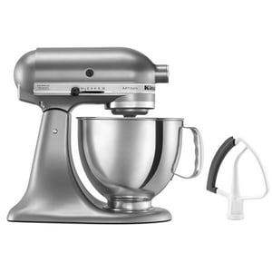 Batidora De Pie Kitchenaid Ksm150Fecu Artisan, 5 Cuartos De Galón, Contorno Plateado