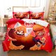 thumbnail image 1 of Turning Red Meimei Panda With Pillowcase Duvet Cover Set Bedding Full Cute Printed Cartoon Quilt Cover 100% Polyester Home, 1 of 4