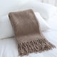 thumbnail image 3 of Manta Decorativa Café Con Flecos Pie De Cama Y Sofá, 3 of 11