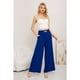 thumbnail image 2 of Pantalon Palazzo Algodon Mujer Tipo Lino Bota Ancha Hebilla 3006, 2 of 3