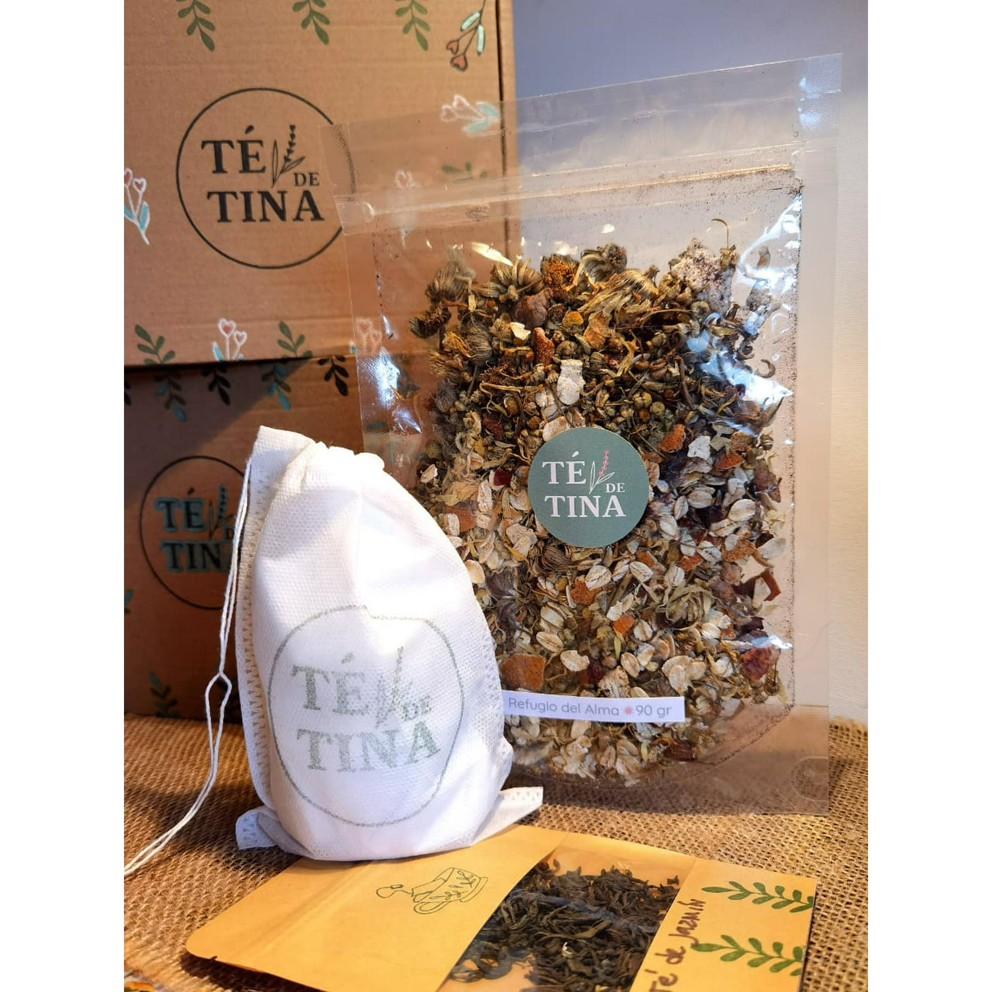 Té De Tina - Bomba De Baño Natural Refugio Del Alma 90 Gr