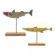 thumbnail image 5 of 2 Piezas De Adorno De Pez De Madera, Forma De Pez De Navidad, Decoración De Escritorio StyleG, 5 of 5