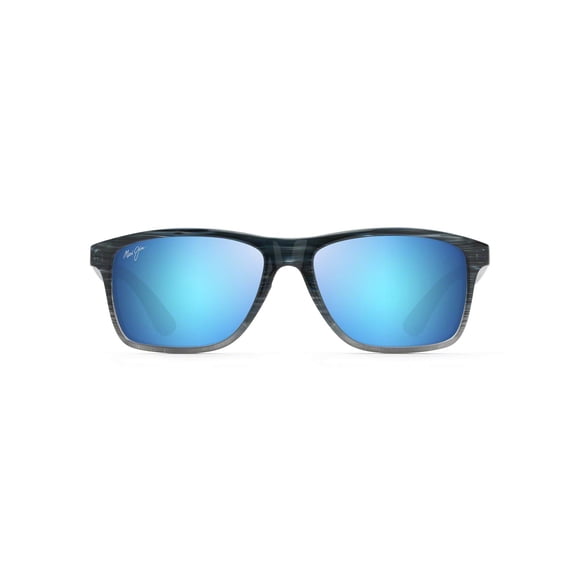 Gafas de Sol Maui Jim Onshore Polarizadas Rectangulares Azules Talla Grande