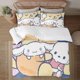 thumbnail image 1 of Pompompurin 3-Piece Bedding Set For Kids Boys Girls Adult Cartoon Warm Cute Fashion Holiday Present Gift Bed Sheets, 1 of 5