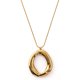 thumbnail image 1 of Collar llamativo con colgante irregular chapado en oro de 18 quilates, 1 of 3