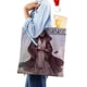 thumbnail image 4 of Obi-Wan Bolso de tela con estampado de lienzo para mujer, bolsa de compras reutilizable y estética, con cremallera interior, regalo para mujer, 35 × 40 cm., 4 of 6