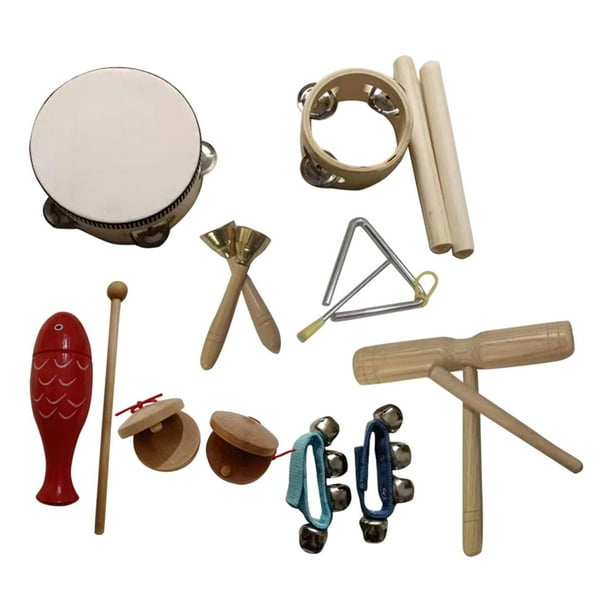 Juguetes Madera Bebe Instrumentos Musicales Para Bebés Set De