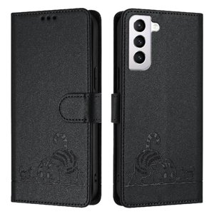 Funda Tipo Cartera Foxdock Para Samsung Galaxy S21 Plus Con Soporte, Ranuras, Rfid, Diseño De Gato