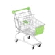 thumbnail image 2 of Mini Carrito De Compras, Adorno Decorativo, Juguete Creativo Para Almacenar En El Supermercado, Color Verde, 2 of 5
