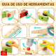 thumbnail image 2 of Caja de herramientas madera juguete Montessori didáctico #5, 2 of 3