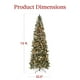 thumbnail image 3 of Lápiz preiluminado Christmas Tree Best Choice Products de 7.5 pies, 3 of 3