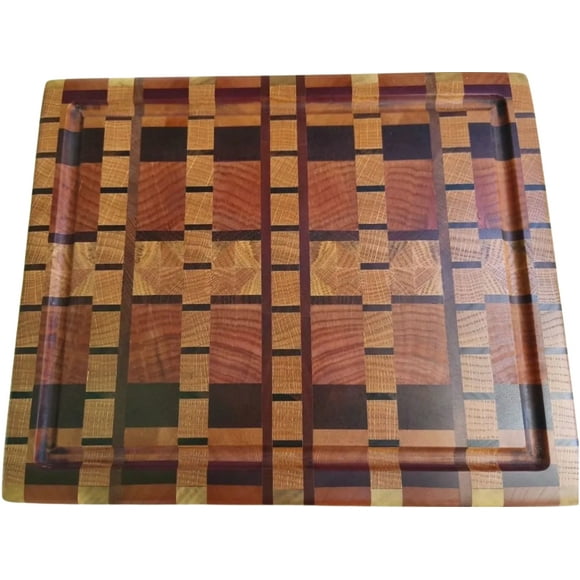 Mosaico Roble – Tabla Endgrain Premium Cocina 35×29 cm