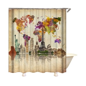 Genérico - Cortina Para Baño Con Forro De Ducha 180 Cm L13