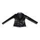 thumbnail image 4 of Pantalones Cortos PU Chaqueta De Cuero Abrigo Para Mu?eca HT Vestir Ropa Accs Negro, 4 of 5