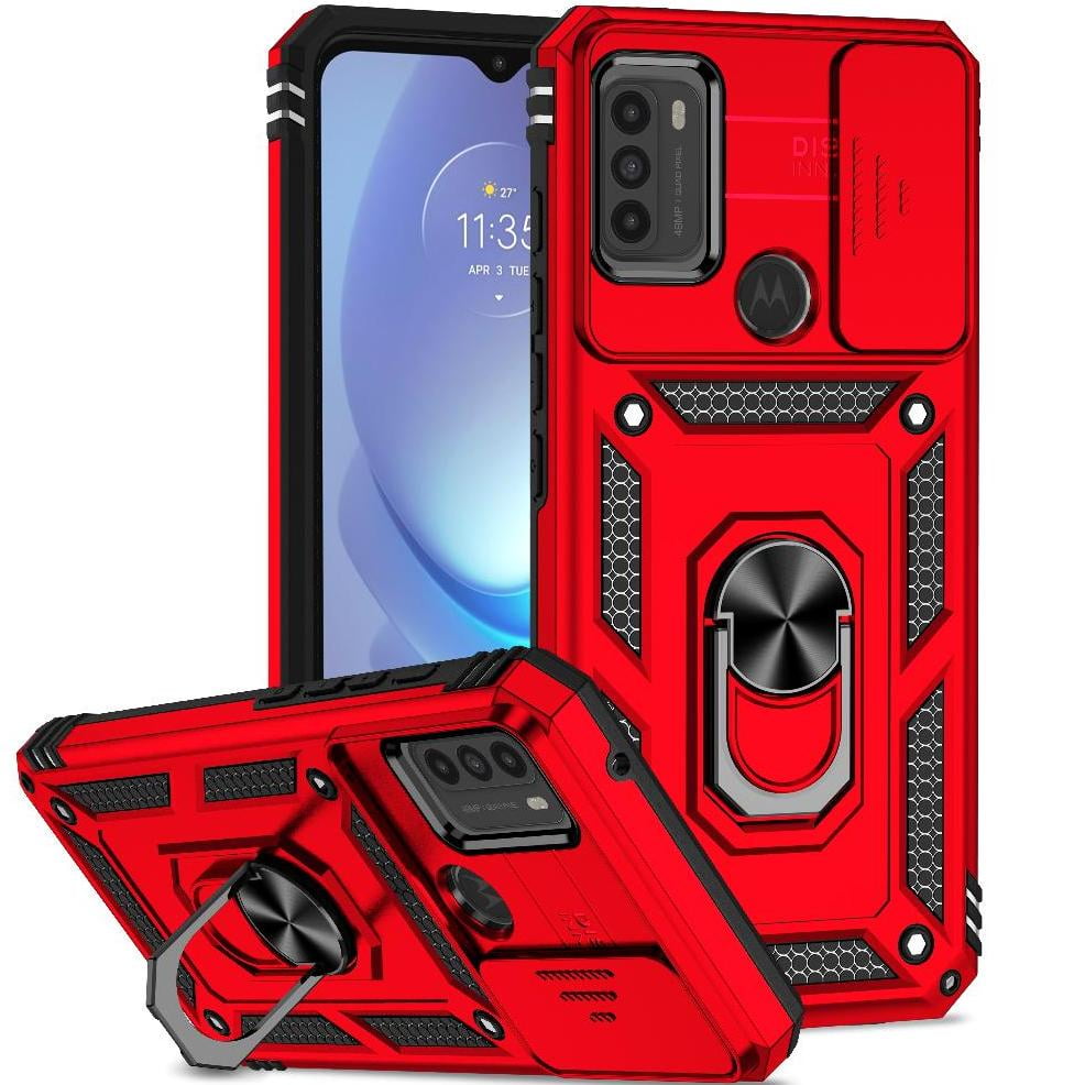Estuche Gangxun Para Motorola Moto G50, Soporte Giratorio 360°, Estilo Mecánico Y Magnético