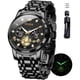 thumbnail image 1 of Reloj Cronógrafo OLEVS Hombre Acero Inoxidable Negro, 1 of 3