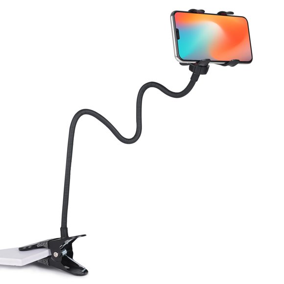 Soporte para teléfono Selfdee con cuello de cisne de 60 cm y clip giratorio de 360°