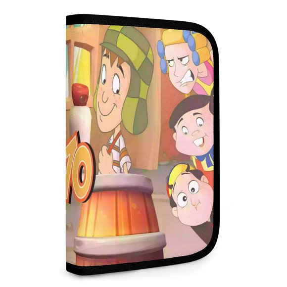 El Chavo del Ocho Bolsa de Almacenamiento Plegable Portátil con Compartimentos, Organizador de Herramientas Multi-Bolsillo, Uso Dual Viaje y Hogar 26.5*17.8cm