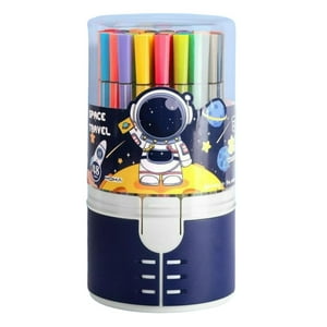 Total E-Commerce - Pack 48 Lapices Boligrafos De Colores Azul Astronauta Kawaii