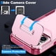 thumbnail image 2 of Funda Resistente para iPhone 17 Pro con Tapa Deslizante y Protección Militar Rosa, 2 of 6