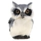thumbnail image 4 of realista en cuclillas faux fur búho modelo animal figuras decoración del hogar gris, 4 of 5