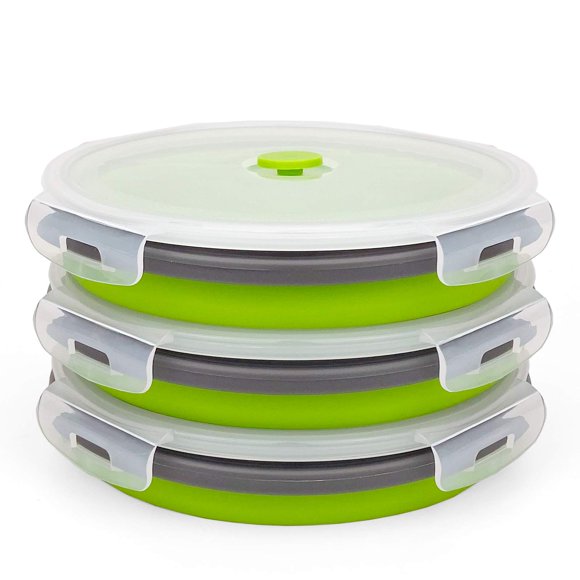 Recipientes plegables para preparación de comidas CARTINTS de 1200 ml (paquete de 3)