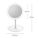 thumbnail image 4 of Espejo Maquillaje Circular Luz Led Y Base Organizador Joyas Blanco, 4 of 6