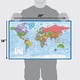 thumbnail image 2 of Set de pósters Palace Learning con mapa laminado del mundo y los Estados Unidos, 18 x 29, 2 of 8