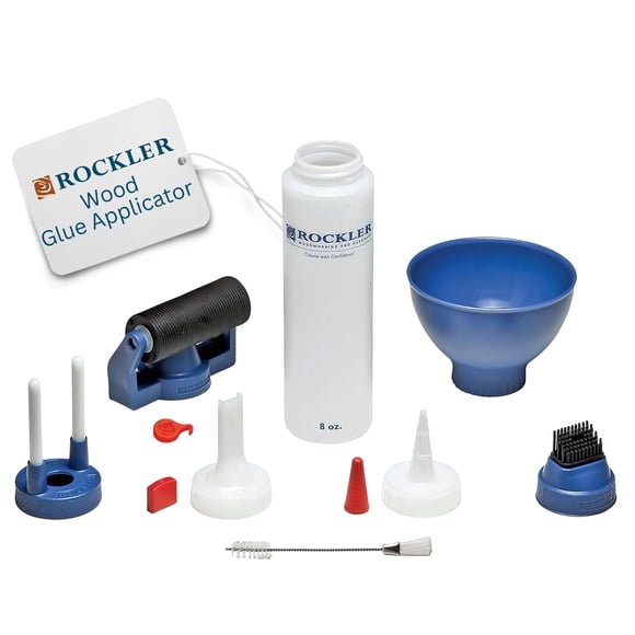 Set de aplicadores de pegamento para madera Rockler con botella de 240 ml y más