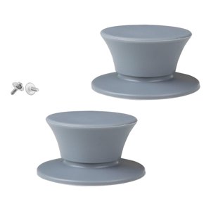 Bothyi - 2Pcs Silicona Olla Tapa Perillas Resistente Al Calor Para Sartén Ollas De Cocción Lenta Olla Tapa Gris