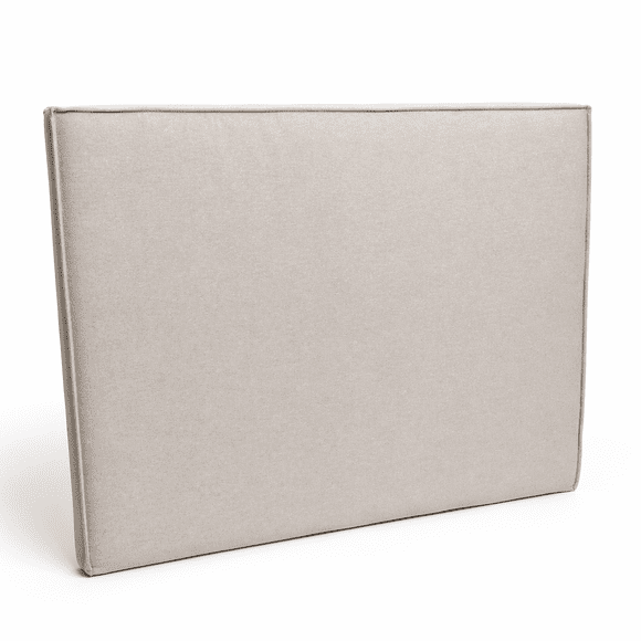 Respaldo de cama liso cuadrado 2 plazas con funda desmontable