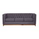 thumbnail image 1 of Sofa Lino Roma 3 Cuerpos Gris Oscuro, 1 of 3