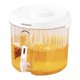 thumbnail image 1 of Dispensador De Bebidas De 3,5 L Con Dispensador De Cerveza Spigot Para Fiestas, Eventos, Uso Diario, Redondo, Blanco, 1 of 5