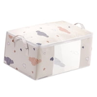 Magideal - Bolsas De Almacenamiento De Edredón De Ropa Debajo De La Cama De Gran Capacidad, Contenedores Y Asas Con Cremallera De Doble Capa, Bolsa De Ropa De Te Beis M