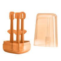 Bothyi - Limpiador De Cepillos De Dientes Para Bebés Cepillo De Dientes De Limpieza Bucal Para 0-18 Meses Naranja