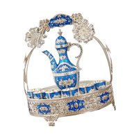 Bothyi - Juego De Café Turco, Tetera Turca, Bebida Para Sala De Estar, Fiesta En Casa, Azul