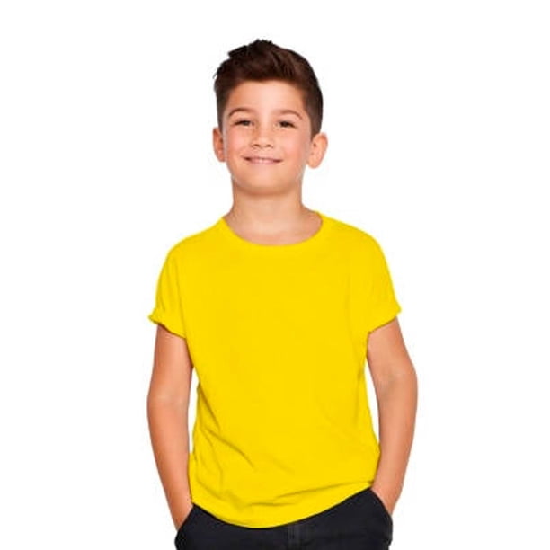 Polera Niño Niña 100% Algodon Manga Corta