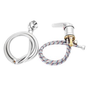 Magideal - Manguera De De Material Acero Inoxidable, Reemplazo De Extensión De Manguera De Cabezal De De Mano , Accesorio De Manguera De Flexible , Plata