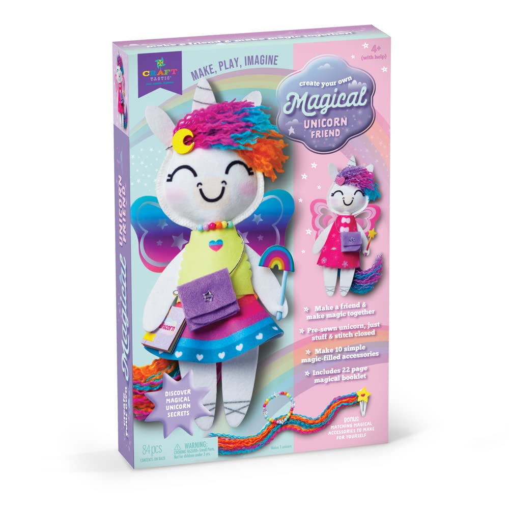 Kit De Manualidades Craft-tastic Para Hacer Un Amigo Unicornio Con Ropa Para Mayores De 4 Años