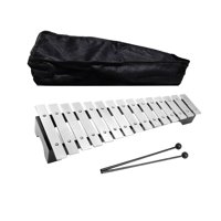 Magideal - Xilófono Profesional De 15 Escalas Con Estuche De Transporte Y Mazos Kit De Percusión Glockenspiel Xilófono Para Regalo De Cumpleaños Niños Jugadores