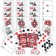 thumbnail image 2 of Paquete de cartas y dados Masterpieces NCAA Nebraska, 2 of 4