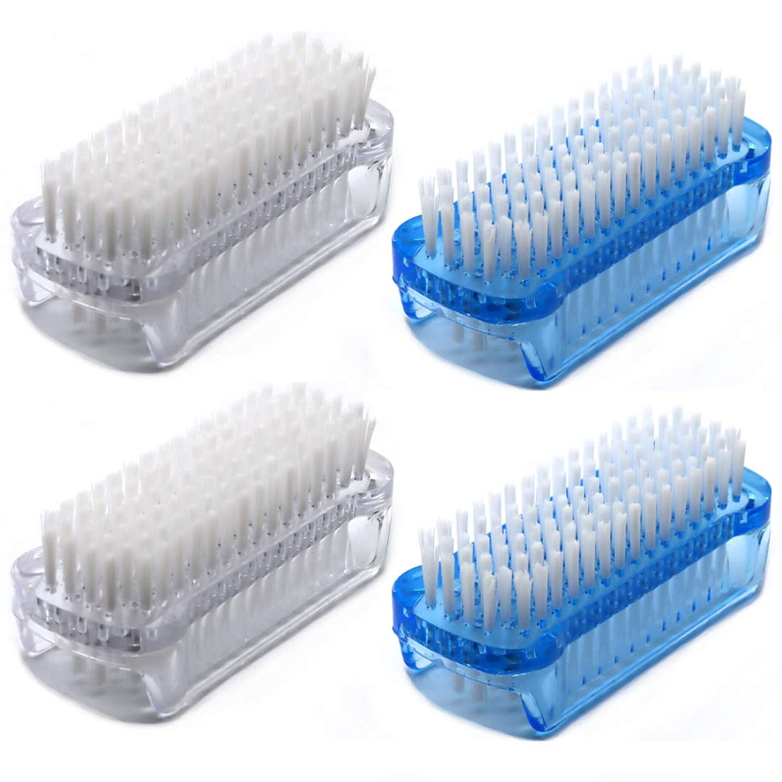 Cepillo Para Uñas Xjinmin De Doble Cara Para Manos Y Uñas, 4 Piezas