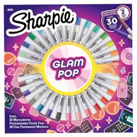Set 30 Marcadores Sharpie Punta Fina Glam Pop Ruleta Colores