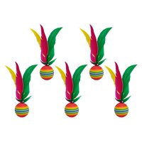 Magideal - 5 Volantes De Bádminton, Volantes De Plumas, Volantes Para Niños, Juguetes Al Aire Libre Para Ejercicio Físico, Gimnasio Interior Para Principiantes