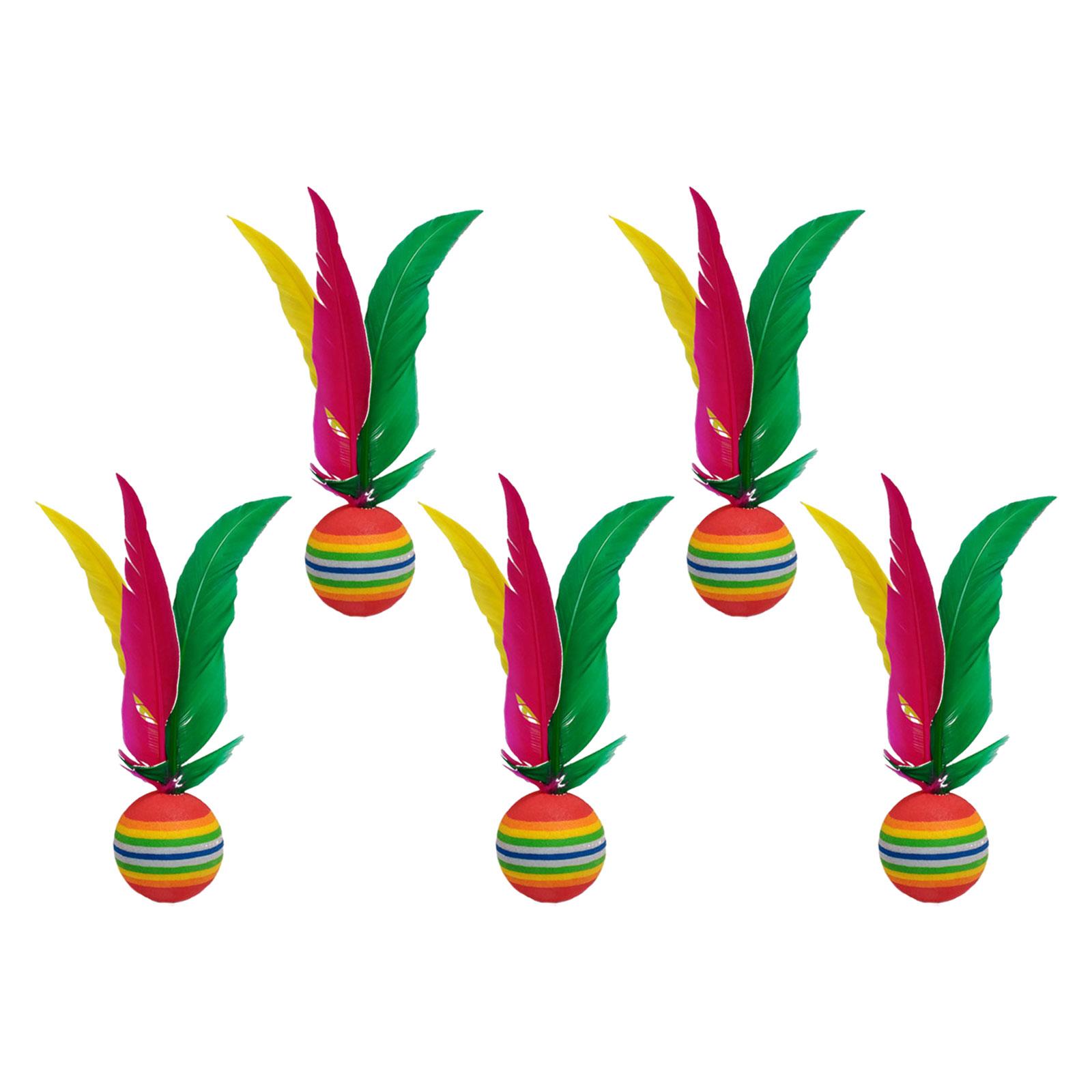 Magideal - 5 Volantes De Bádminton, Volantes De Plumas, Volantes Para Niños, Juguetes Al Aire Libre Para Ejercicio Físico, Gimnasio Interior Para Principiantes