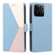 thumbnail image 4 of Cartera Plegable para Honor 200 Smart, PU Tricolor con Ranuras, Azul Claro, 4 of 6