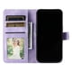 thumbnail image 2 of Funda Cartera para iPhone 17 Tapa con Ranuras, Soporte y Correa Morado, 2 of 5