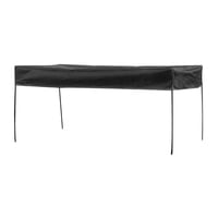 Ioensy - Toldo De Vagón Remolque De Transporte Jardín Camping Carro Sombrilla Negro