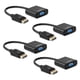 thumbnail image 1 of Adaptador DisplayPort a VGA Ankey chapado en oro, paquete de 4, 1 of 6