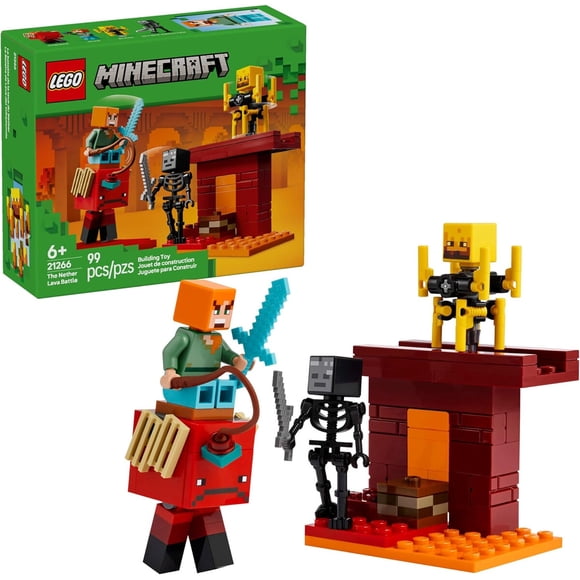 LEGO Minecraft The Nether Lava Battle Set 21266